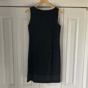 SC&CO black dress with beaded hem